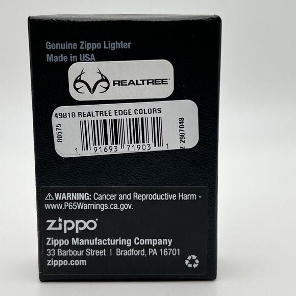 Real Tree Edge Colours Street Chrome Zippo Lighter (49818) Brand New In Box. - Picture 12 of 13